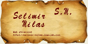 Selimir Milaš vizit kartica